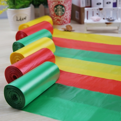 1 Box= 6 Rolls 45x50cm 0.03mm Colorful Printed HDPE Garbage Bag Rubbish Packaging Waste Bag